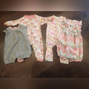 Burts Bees Baby 4 Piece Bundle, 3-6M